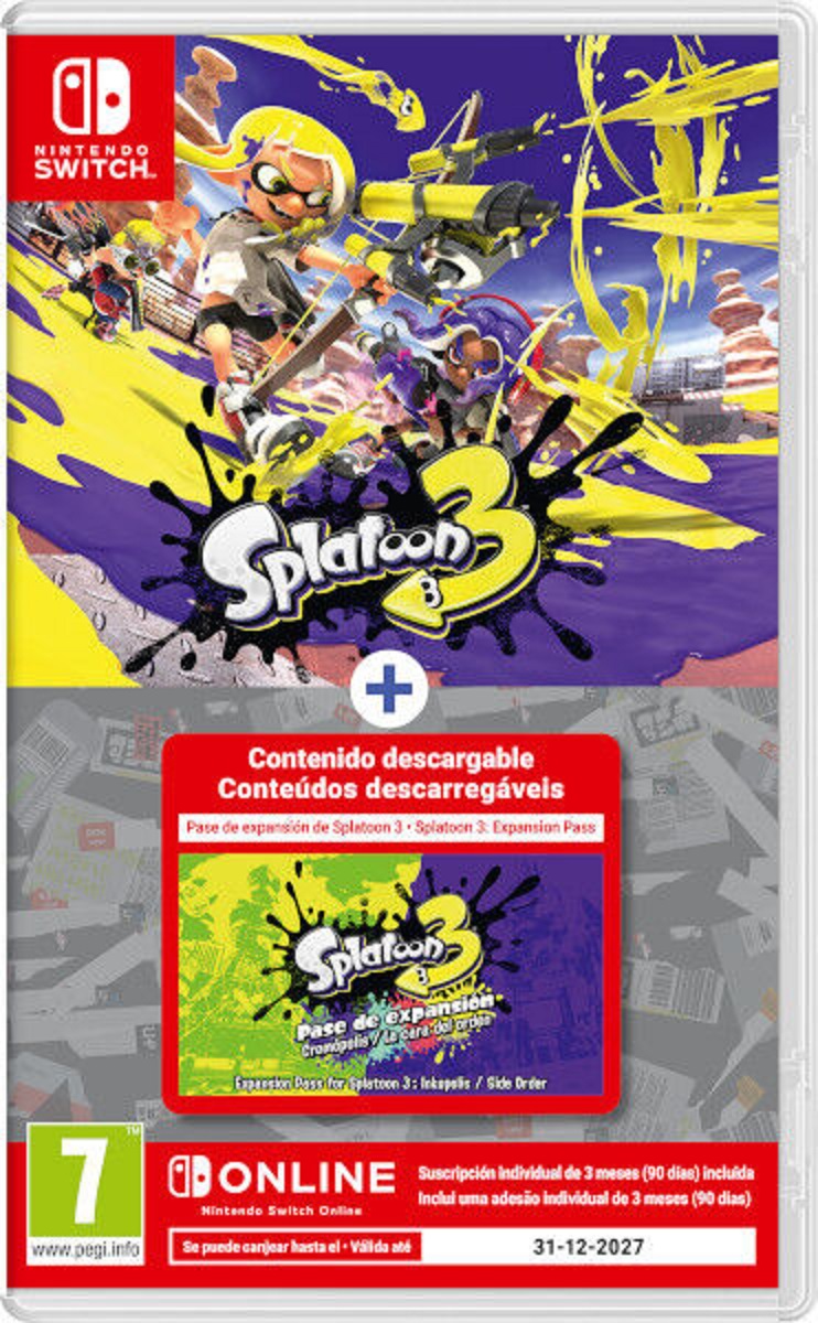 Splatoon 3 + Expansion Pass + 3 meses NSO